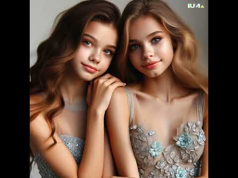 Teen Girls Party Dress AIvideo Made With Lumaai Dream Machine Beautiful And Elegant Young Ladies