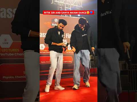RITIK SIR AND SANYA MA AM DANCE Ritiksir Ritiksirpw PW Foundation