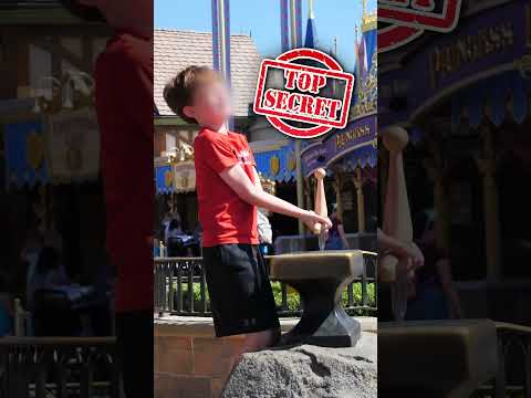 How To Pull The Sword Out Of The Stone At DISNEY