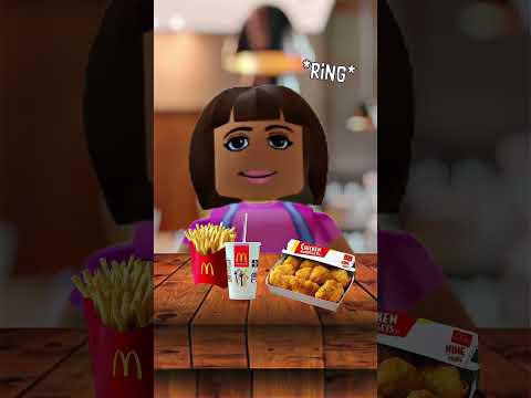 Dora Tries Mcdonalds Mukbang Shorts