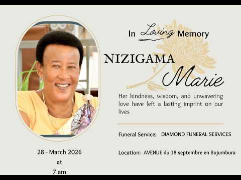 In Loving Memory Of NIZIGAMA Marie
