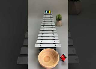 Tiny Cars Make Music On A Xylophone Satisfying