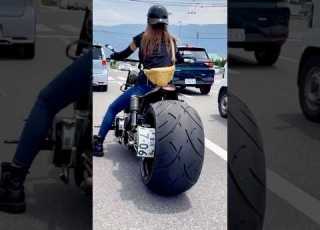  HULKING HARLEY Biker Girl