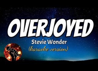 OVERJOYED STEVIE WONDER Karaoke Version