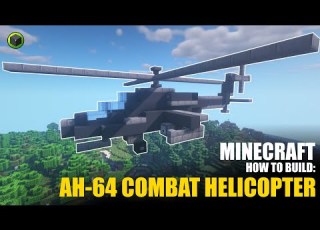 HOW TO BUILD COMBAT HELICOPTER MINECRAFT BUILDINGS 60