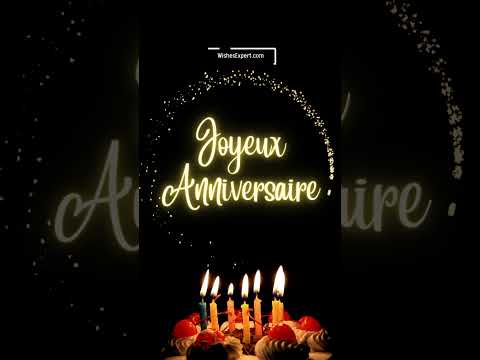 Happy Birthday French Version Joyeux Anniversaire