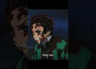  نيزوكو تحمل تانجيرو على ظهرها مشهد رائع من انمي قاتل الشياطين