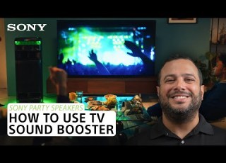 Как использовать TV Sound Booster на акустических системах Sony Party