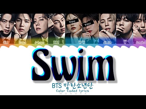 BTS 방탄소년단 SWIM You As A Member Karaoke Ver Color Coded Lyrics