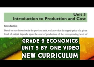 Grade 9 Economy Unit 5 By One Video