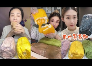  DESSERT MUKBANG Asmr Eating Creamy Crepe Roll Cakes Soft Sounds Chewy Satisfying