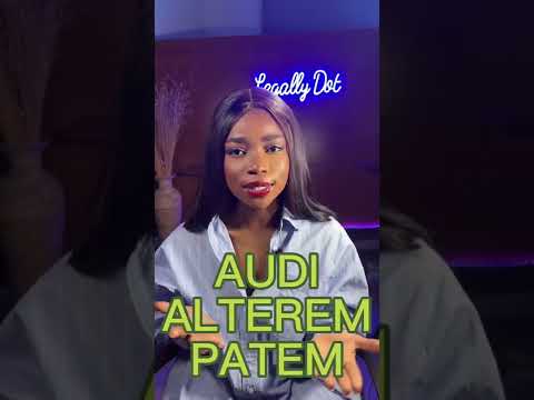 AUDI ALTEREM PATEM Girllawyer