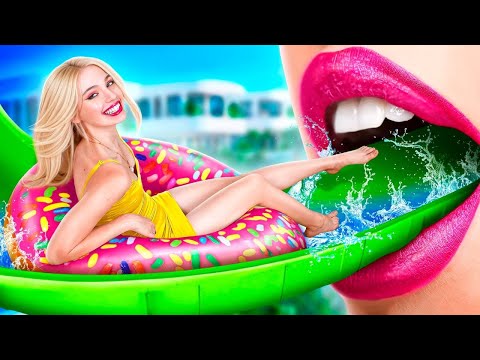 نحن نبني حديقة مائية في المنزل حديقة ملحمية للأخت الصغيرة