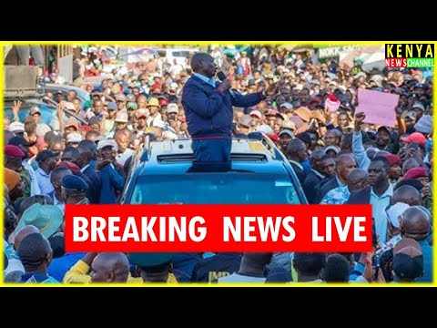 LIVE Gachagua Blocked By Huge Crowd In Githunguri Kiambu County