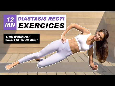 Exercises For DIASTASIS RECTI BEST 12 Min Workout To Heal Your Ab Separation With Instructions