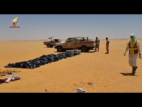 انتشال جثث 20 شخصا قضوا عطشا في الصحراء الليبية قرب حدود تشاد AFP
