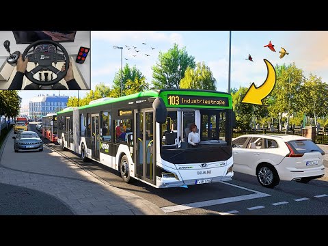 Realistic Bus Simulator 2025 New City Transport Simulator Bus Steering Wheel Gameplay