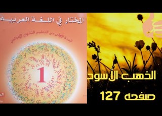 الذهب الأسود المستوى الاولى اعدادي المختار في اللغة العربية صفحه 127