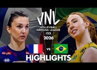 Brazil Vs France Highlights Women S VNL 2026