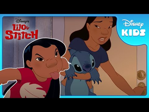Stitch Settles Into His New Home Lilo And Stitch Disney Kids