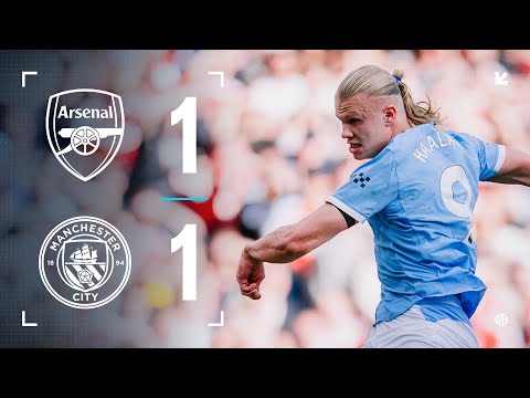 HIGHLIGHTS Arsenal 1 1 Man City Haaland Martinelli Goals Premier League