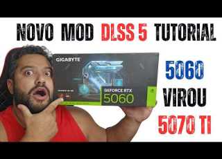  NOVO DLSS 5 OPTISCALER FEZ RTX 5060 VIRÁ UMA 5070 Ti QUASE DOBREI A PERFORMANCE DAS GPU