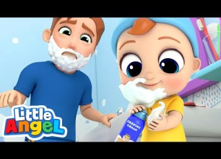  I Wanna Be Like Daddy Little Angel Nursery Rhymes Kids Songs
