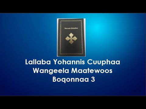 Lallaba Yohannis Cuuphaa Wangeela Maatewoos Boqonnaa 3