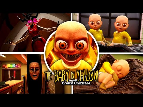 The Baby In Yellow Crown Childcare Full GAME Walkthrough Ending Showcase