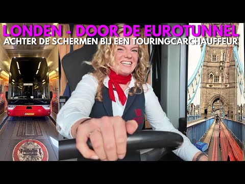 MET DE DUBBELDEKKER DOOR DE EUROTUNNEL TOWER BRIDGE BIG BEN TOURINGCARCHAUFFEUR VLOG 43