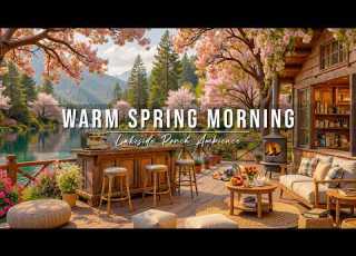 Warm Spring Morning Jazz Cozy Lakeside Porch Ambience Soft Piano Jazz Music For Stress Relief