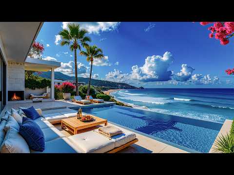 Tranquil Jazz Gentle Waves Help Focus Soft Jazz On The Balcony Of A Luxury Villa In The Morning Tranquil Jazz Gentle Waves Help Focus Soft Jazz On The Balcony Of A Luxury Villa In The Morning