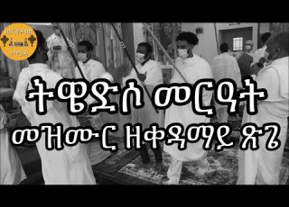 ትዌድሶ መርዓት መዝሙር ዘማኅሌተ ጽጌ 2020 Twiedso Merat Mezmur