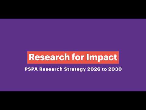 PSPA Research Strategy 2026 To 2030