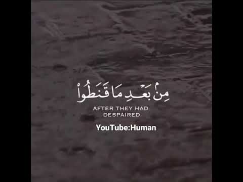 آيات قرآنيه وقت المطر وهو الذي ينزل الغيث