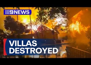  Massive Bali Fire Leaves Aussie Tourists Running For Their Lives 9 News Australia