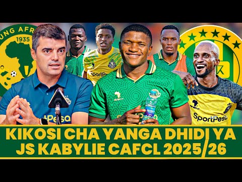 Mabadiliko Kikosi Cha Yanga Dhidi Ya Js Kabylie Ligi Ya Mabingwa Afrika 2025 2026