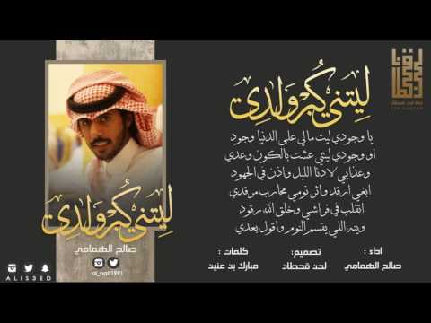 يا وجودي ليت مالي على الدنيا وجود ليتني كبر ولدي اداء صالح الهمامي 2017 Mp3 حزينة