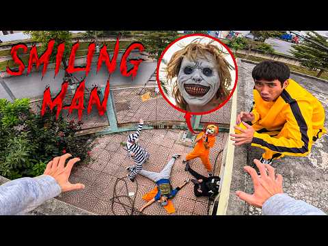 SMILING MAN IN REAL LIFE ESCAPE 01 0 Horror Parkour Pov Short Bubbles 3Run