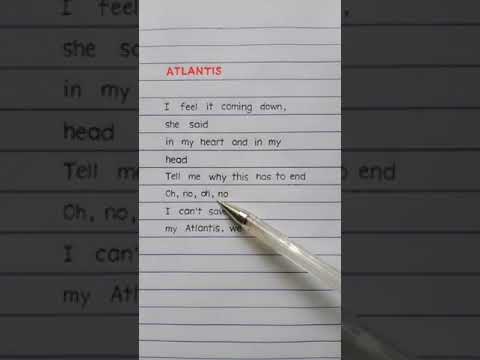 Seafret Atlantis Lyrics Seafret Anlantis