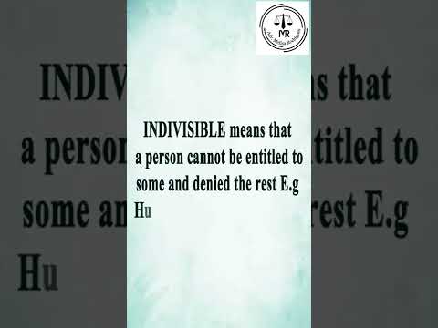 Meaning Of The Term Indivisible Adv Melisa Rodrigues