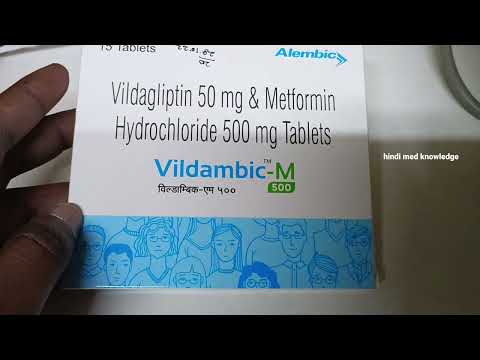 Vildambic M 500 Use In Hindi Vildagliptin 50mg Metformin 500mg Side Effects Vildambic M500