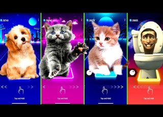 Сute Cats I Dog Imagine Dragons I Enemy I Believer I BTS I Savage Love I Fake Love Tiles Hop