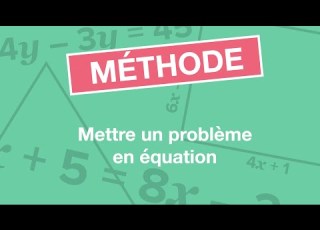  Mettre Un Problème En équation