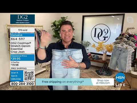 DG2 By Diane Gilman Coolmax Stretch Denim Essential Crop