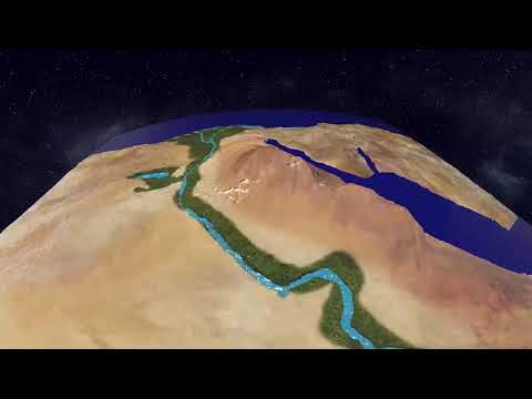 نشأة نهر النيل جانب من درس تضاريس مصر جغرافيا أولى ثانوي