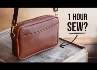 DIY Leather Crossbody Bag Sew In Under 2 Hours