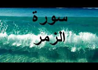  سورة الزمر بصوت علي الحذيفي
