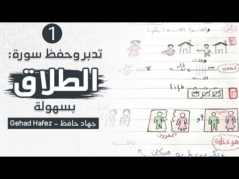 حفظ سورة الطلاق بسهوله الجزء الاول حفظ سورة الطلاق بسهوله الجزء الاول
