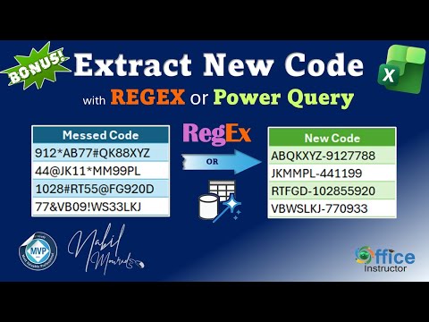 Extract Clean Code With REGEX Or Power Query Advanced Excel